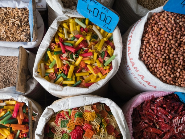 Seeds, grains and spices in Port Louis' streets