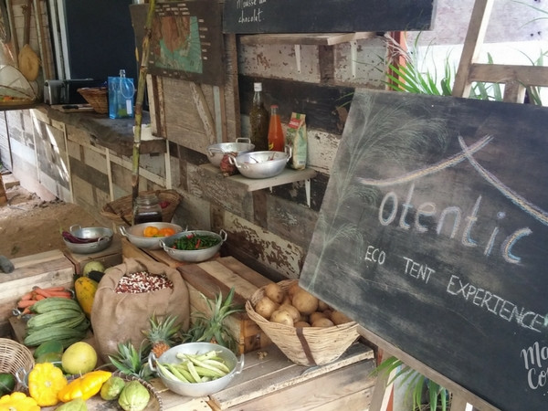 Traditional Mauritian kitchen at Otentic Eco-Lodge