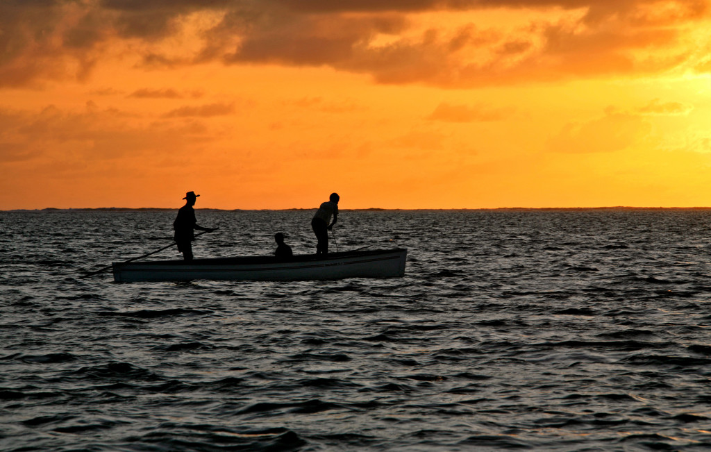 Traditional fishing in Rodrigues Island