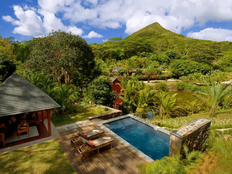 luxury lodge in Chamarel Mauritius.